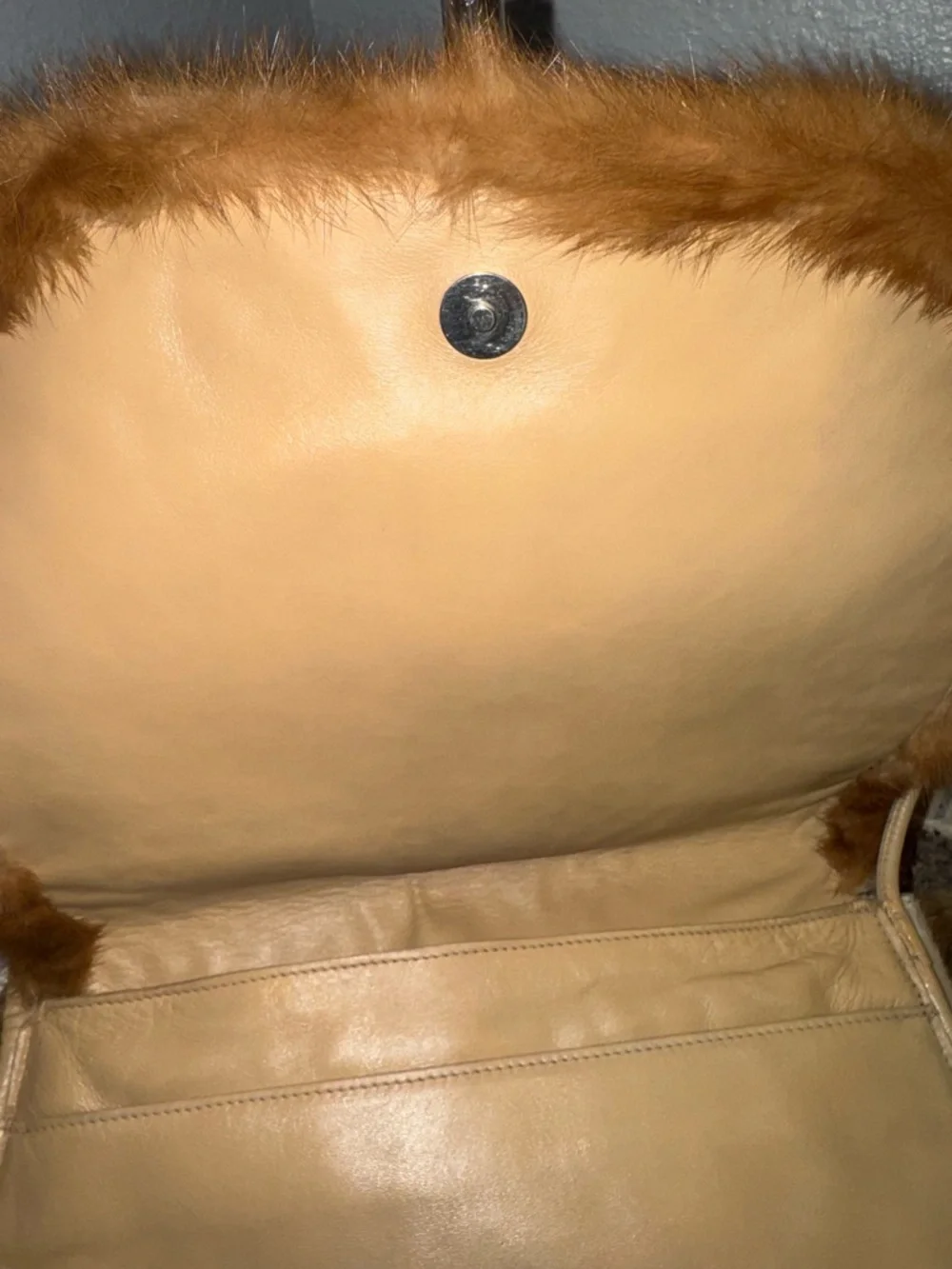 Bottega Veneta EXTREMELY RARE Woven calf hair Shoulder Bag with Fur trim
